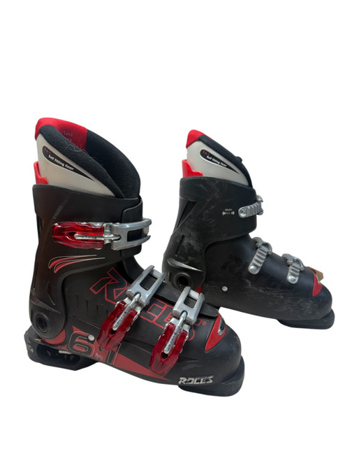 Vist Large View of Product Image Which is USED ROCES 6 N 1 IDEA SKI BOOTS BOYS DOWNHILL SKI BOOTS - SZ: 235 MP - J05.5 - W06.5