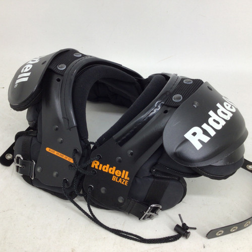 Vist Large View of Product Image Which is Used Riddell BLAZE XS 10-11IN SHOULDER PADS FB Shoulder Pads Black XS
