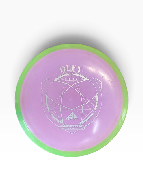 Vist Large View of Product Image Which is Used Axiom AXIOM FISSION DEFY Disc Golf Driver Pink 165g