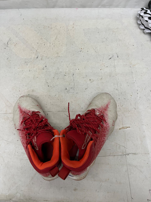 Vist Large View of Product Image Which is Used Under Armour Adult FB Cleats Red Senior 5.5