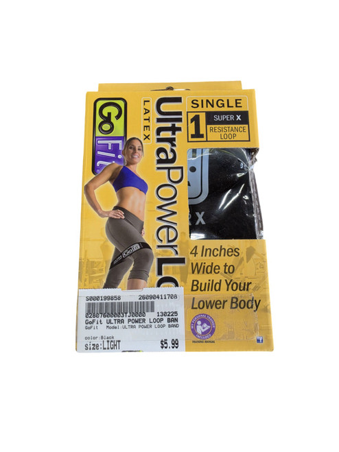 Vist Large View of Product Image Which is Used GoFit ULTRA POWER LOOP BAND Flat Band Black Light