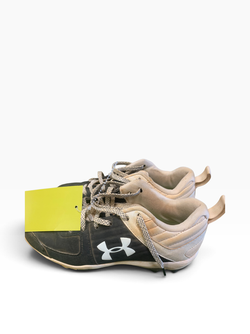 Vist Large View of Product Image Which is Used Under Armour LEADOFF BB/SB Cleats Black Junior 03.5