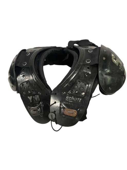 Vist Large View of Product Image Which is Used Schutt Y-FLEX 5.2 FB Shoulder Pads Black XS