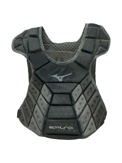 Vist Large View of Product Image Which is Used Mizuno SAMURAI Catchers Chest Protector Black Adult