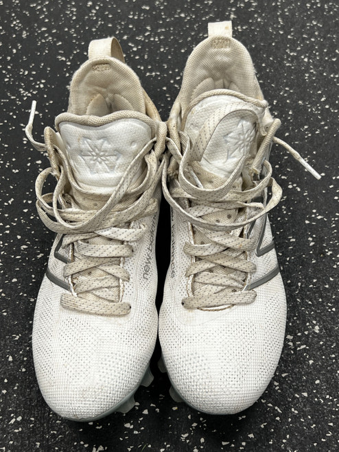 Vist Large View of Product Image Which is Used New Balance LAX Cleats Mens White Senior 6