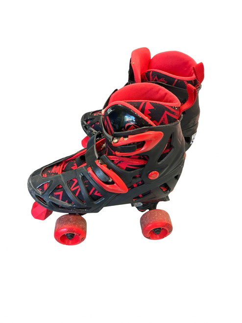 Vist Large View of Product Image Which is Used RollerDerby ADJ SKATES 3-6 Junior Roller Quad Skates Black Adjustable
