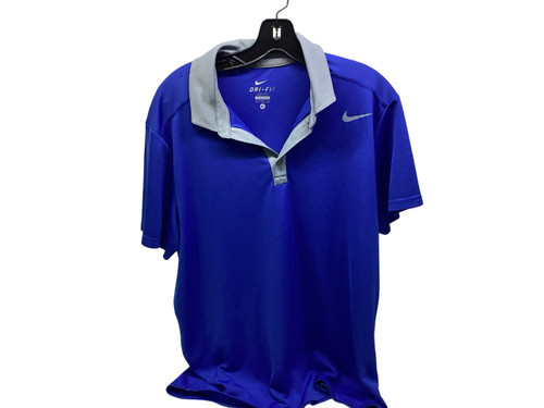 Vist Large View of Product Image Which is Used Nike ROYAL AND GREY S.S. Golf Shirt M Royal Blue XL