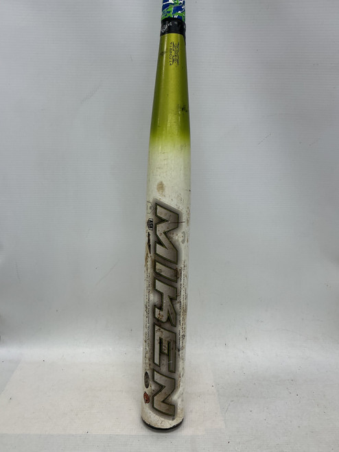 Vist Large View of Product Image Which is Used Miken RAIN MFRCA2 BB/SB Slowpitch Bat 32 1/2"