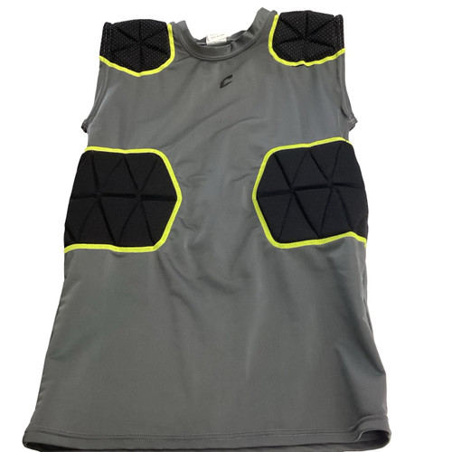Vist Large View of Product Image Which is Used Champro PADDED SHIRT FB Top Youth Grey MD