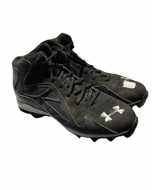 Vist Large View of Product Image Which is Used Under Armour Adult FB Cleats Black Senior 11
