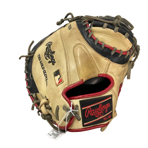 Vist Large View of Product Image Which is Used Rawlings PRORCM33UC HEART OF THE HIDE BB/SB Catchers RH Throw Brown 33"