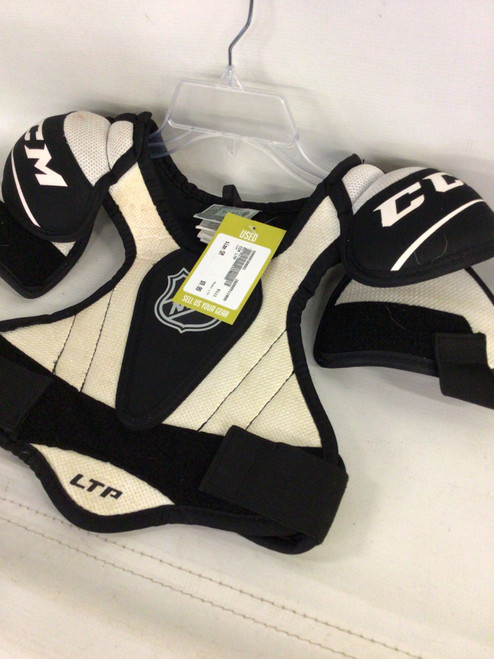 Vist Large View of Product Image Which is Used CCM LTP Junior Shoulder Pads SM