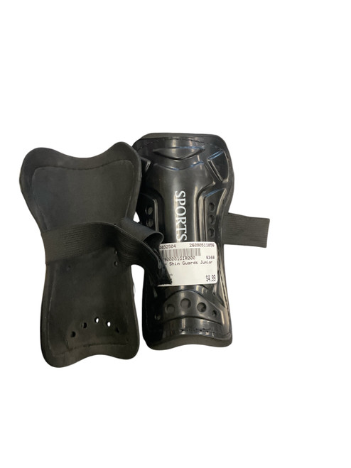 Vist Large View of Product Image Which is Used Soccer Shin Guards Junior Black SM