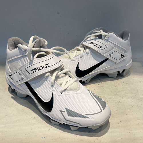 Vist Large View of Product Image Which is Used Nike FORCE TROUT 8 KEYSTONE BB/SB Cleats White Senior 9