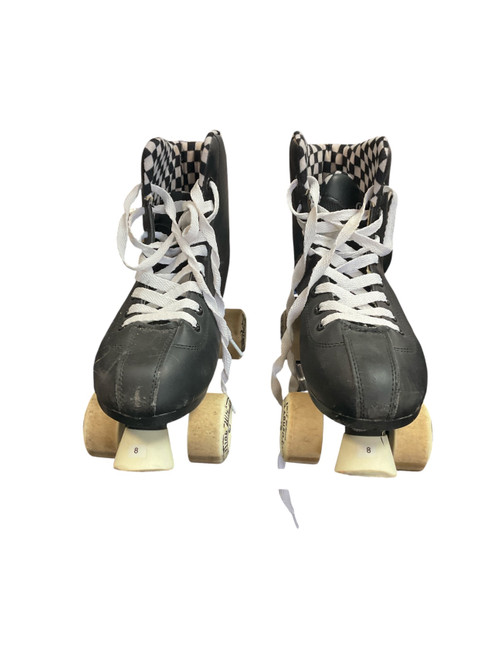 Vist Large View of Product Image Which is Used RollerDerby 600 Senior Roller Quad Skates Black Senior 8