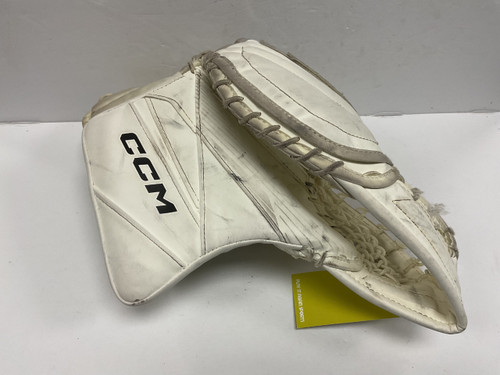 Vist Large View of Product Image Which is Used CCM AXIS 2.5 Junior Goalie Catcher White And Black