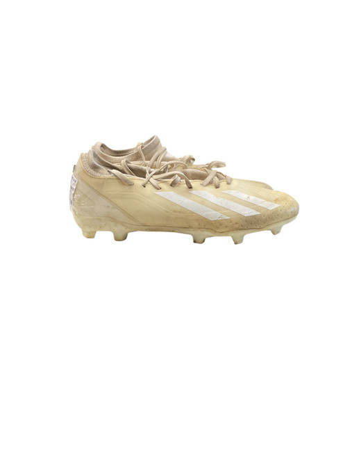 Vist Large View of Product Image Which is Used Adidas Soccer Cleats White Senior 7.5