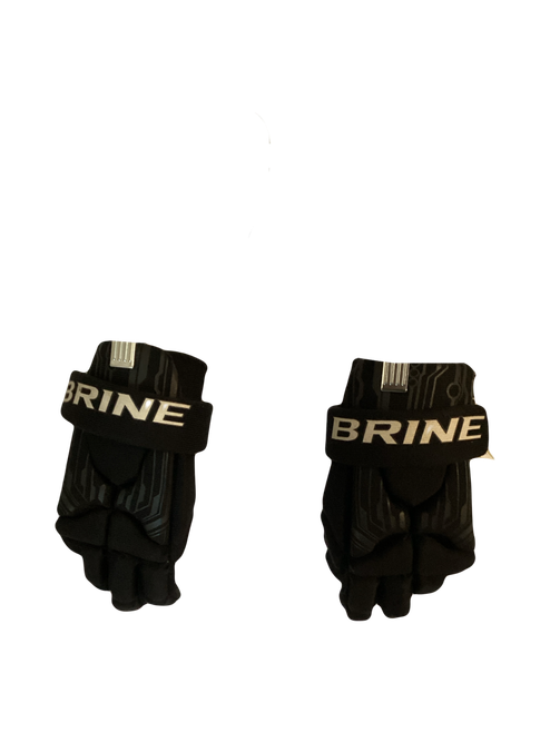 Vist Large View of Product Image Which is Used Brine GLOVE Lacrosse Gloves Junior Black SM