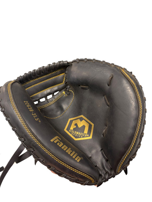 Vist Large View of Product Image Which is Used Franklin FIELDMASTER BB/SB Catchers RH Throw Black 31 1/2"