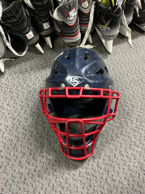 Vist Large View of Product Image Which is Used Louisville Slugger CATCHERS MASK Catchers Helmet w/Mask None MD