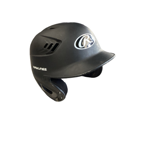 Vist Large View of Product Image Which is Used Rawlings R16J-R1 6 3/8 - 7 1/8 Batting Helmet No Mask Black S/M