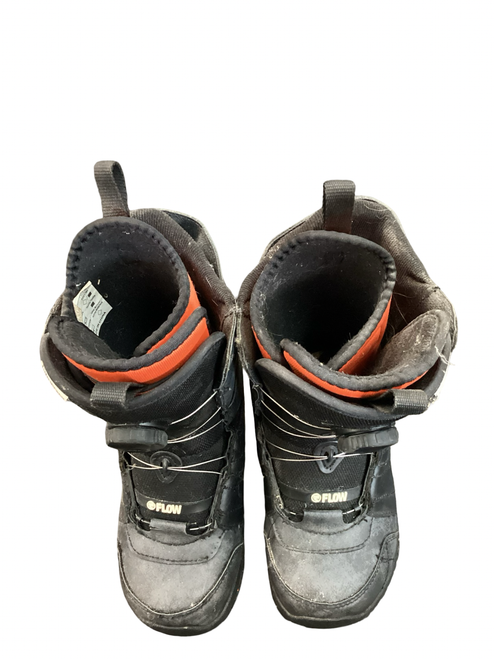 Vist Large View of Product Image Which is Used Flow MICRON BOA Boys Snowboard Boots Black Junior 02