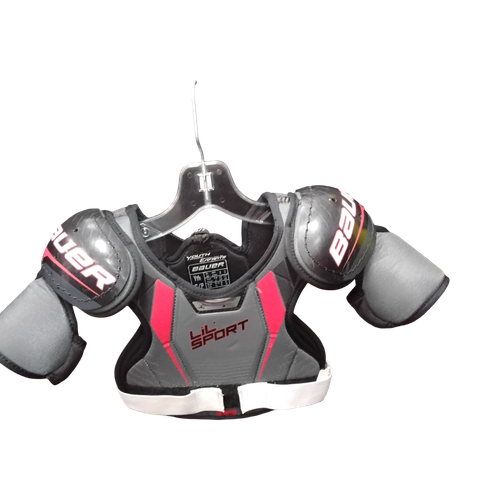 Vist Large View of Product Image Which is Used Bauer LIL SPORT Youth Shoulder Pads SM