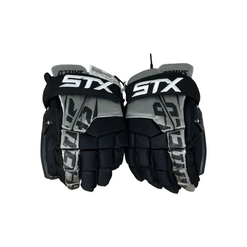 Vist Large View of Product Image Which is Used STX SHIELD Lacrosse Gloves Mens Black MD