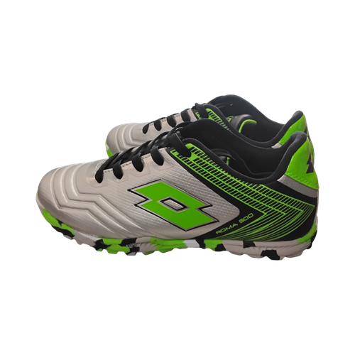 Vist Large View of Product Image Which is Used Lotto Soccer Turf Shoes Grey Junior 01.5