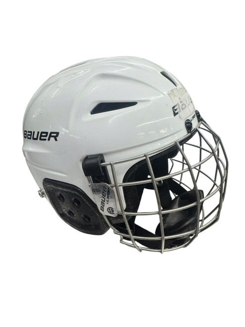 Vist Large View of Product Image Which is Used Bauer LIL SPORT Helmet Cage Combo White XS