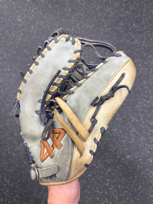 Vist Large View of Product Image Which is Used 44 PRO SIGNATURE SERIES BB/SB Glove RH Throw Navy Blue 12 3/4"