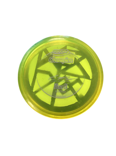 Vist Large View of Product Image Which is Used Innova CHAMPION ROC3 PAUL MCBETH Disc Golf Driver Yellow
