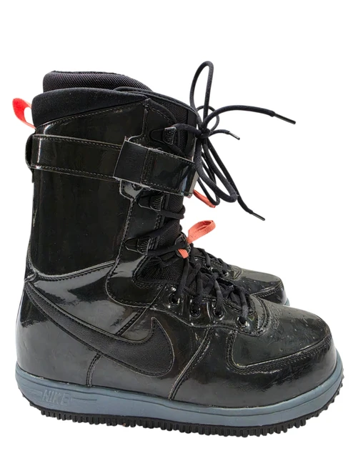 Vist Large View of Product Image Which is Used Nike Zoom Force 1 Womens Snowboard Boots Black / Atomic Pink / Armory Slate Size 10 (Style #: 334842-006)