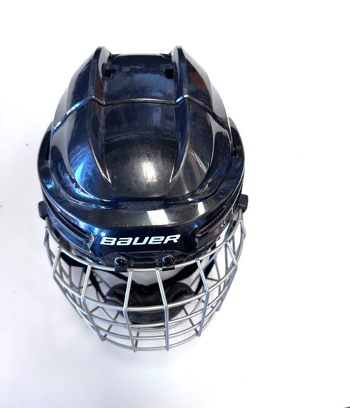 Vist Large View of Product Image Which is Used Bauer IM5 5.0 Helmet Cage Combo Black LG