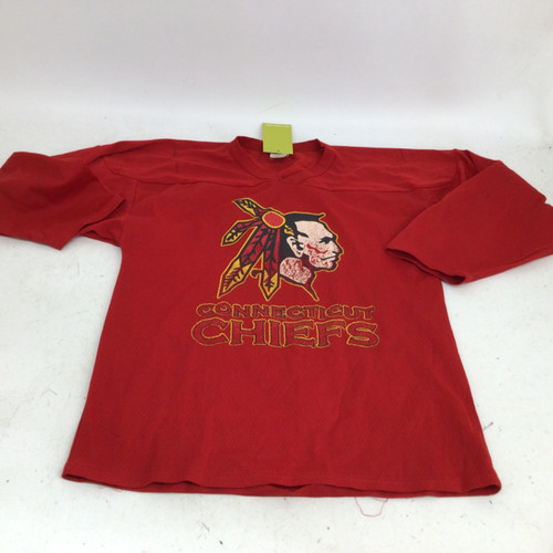Vist Large View of Product Image Which is Used AK CONNECTICUT CHIEFS SR SM JERSEY Hockey Practice Jersey Red SM