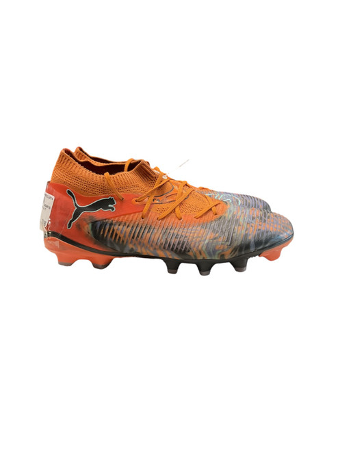 Vist Large View of Product Image Which is Used Puma Soccer Cleats Orange Senior 7