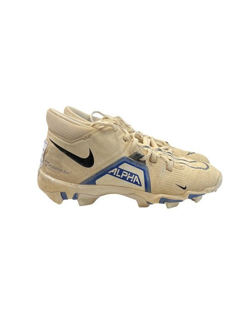 Vist Large View of Product Image Which is Used Nike ALPHA SZ 5 BB/SB Cleats White Junior 05