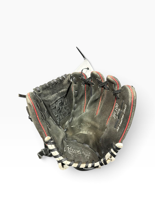 Vist Large View of Product Image Which is Used Rawlings JPL100 BB/SB Glove RH Throw Black 10"
