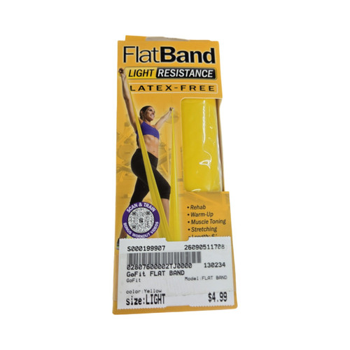 Vist Large View of Product Image Which is Used GoFit FLAT BAND Flat Band Yellow Light