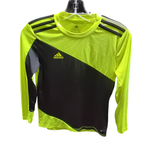 Vist Large View of Product Image Which is Used Adidas Soccer Goalie Top Yth Neon Green MD