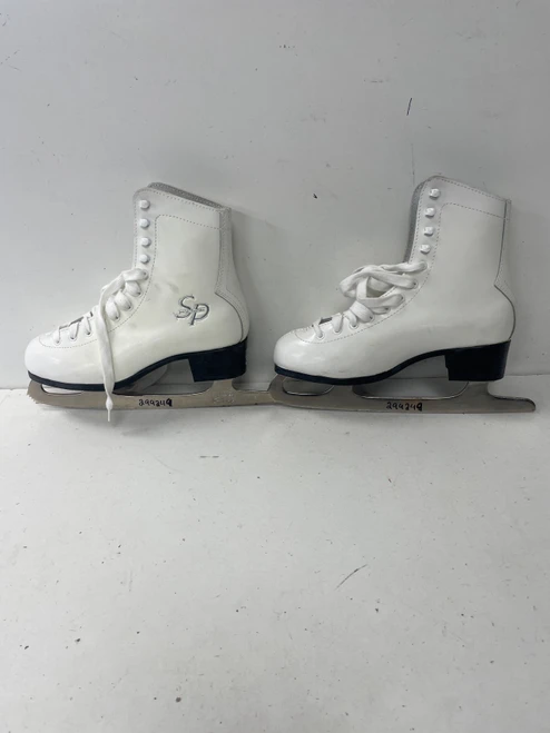 Vist Large View of Product Image Which is Used CCM SALE AND PELLTIER WomensFigure Skate White Senior 8