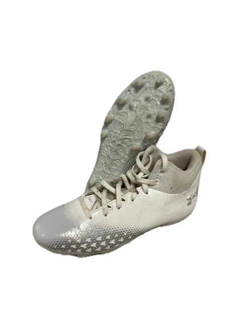 Vist Large View of Product Image Which is Used Under Armour SPOTLIGHT Adult FB Cleats White Senior 5.5