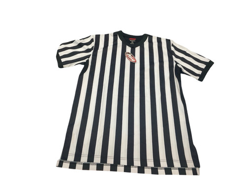 Vist Large View of Product Image Which is Used, ADAMS, REFEREE SHIRT, Basketball, Adult Top, Black, LG