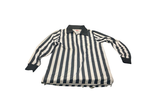 Vist Large View of Product Image Which is Used, ADAMS, REFEREE SHIRT, Basketball, Adult Top, Black, MD