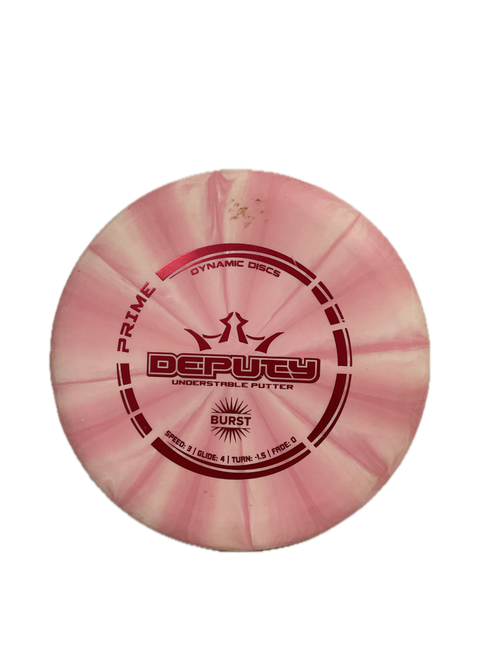 Vist Large View of Product Image Which is Used Dynamic Discs PRIME BURST DEPUTY Disc Golf Putter Pink