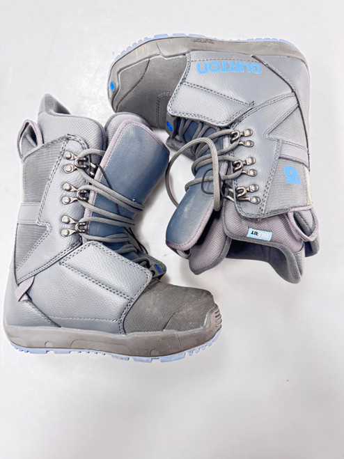 Vist Large View of Product Image Which is Used Burton PROGRESSION Girls Snowboard Boots Grey Junior 05