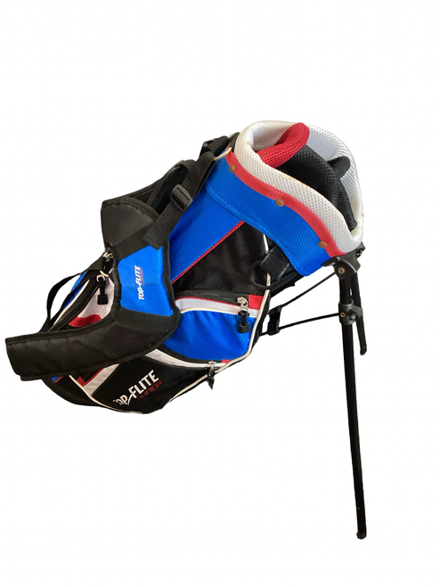 Vist Large View of Product Image Which is Used Top Flite TOP FLITE JR BAG Jr Stand Bag White/Red/Navy
