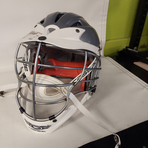 Vist Large View of Product Image Which is Used Cascade S Lacrosse Helmet Silver One Size