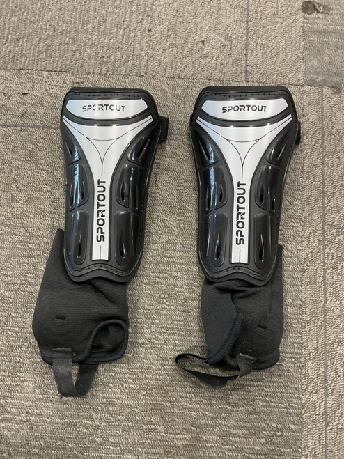 Vist Large View of Product Image Which is Used SPORT OUT SHINGUARDS Soccer Shin Guards Adult Black LG