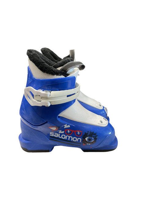 Vist Large View of Product Image Which is Used Salomon DH BOOT 17.5 Boys DH Ski Boot Royal Blue 175 MP - Y11